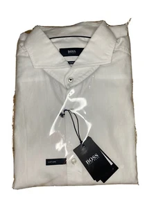 Hugo Boss Shirts Slim Fit Long Sleeve Brand New Size 43Chest 17 Neck - Picture 1 of 7