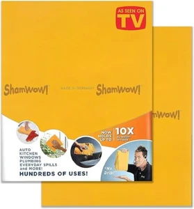 Shamwow Super Absorbent Towels Original Sham-wow Cleaning Cloths- 2x Large - Picture 1 of 12
