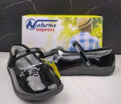 Naturino Express Girls' Leontina Mary Jane Shoes, Black, sz 9 - Image 1 of 4