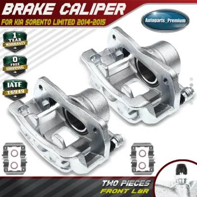2x Pinza de freno delantera izquierda y derecha con soporte para Kia Hyundai Santa Fe Sport  Foto 1 de 4