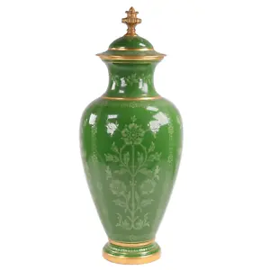 Coalport Vase Pate Sur Pate Manner Vase and Cover h34 cm v7747 1890s - Picture 1 of 15