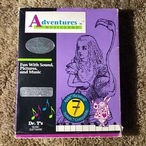 (Box & Manual Only) Adventures in Musicland (Dr. T’s Music Software, 1990) Mac - Picture 1 of 7
