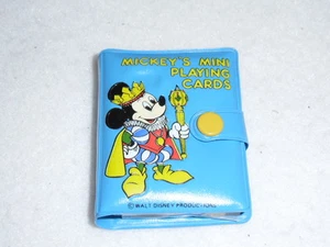 VTG Mickey Mouse Miniatures Mickey's Mini Playing Cards British Hong Kong Rare - Picture 1 of 5