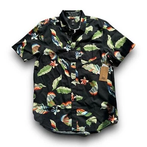 VANS - Lucid Floral Tropical SS Shirt - Men’s Size Medium - Black / Floral - Picture 1 of 14