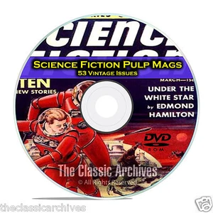 Science Fiction Adventures, Stories, Vintage Pulp Magazine, Fiction DVD CD C69 - Picture 1 of 6