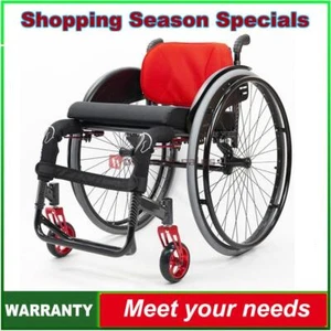 Self Propelled Wheelchair Folding Lightweight Foldable Manual Wheel Chair - Picture 1 of 8