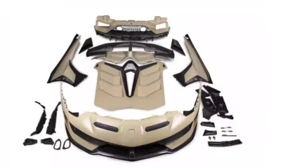 Kit de carrocería de cubierta de parachoques imprimado para Lamborghini LP700 2012-2017 convertible Mod SVJ Foto 1 de 4