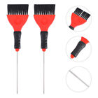 2 Pcs Baked Oil Hair Color Brush Plastic Dye Tools Tint Coloring Highlighting