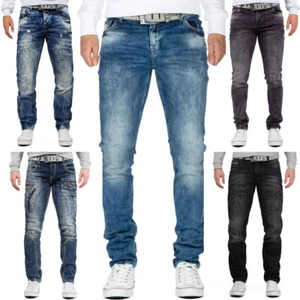 Cipo & Baxx Herren Jeans Hosen Destroyed Effekt Bikerstyle Streetwear Übergroße - Bild 1 von 39