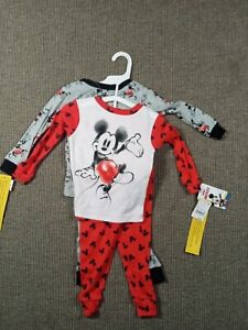 Kids Two-piece Mickey Jr Pajama Set Size 2T Nwt Tub 18
