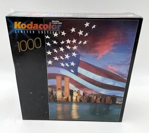 NEW Kodacolor Stars & Stripes World Trade Center 1000 Pc Puzzle #21060 18" x 26" - Picture 1 of 12