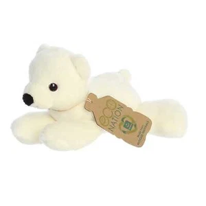 Aurora - Eco Nation - Eco Softies 8" Polar Bear Responsibly Made Stuffed Animal - Picture 1 of 5