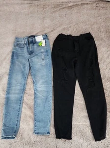Konvolut (2) Jeans Aeropostale Stretch Light Rinse Gr. 2S, schwarze Jeans Gr. XS - Bild 1 von 10