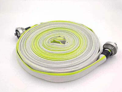 1 Zoll D-25 30 Meter Flach Bau Industrie Feuerwehr Pumpen Schlauch mit Storz - Bild 1 von 4