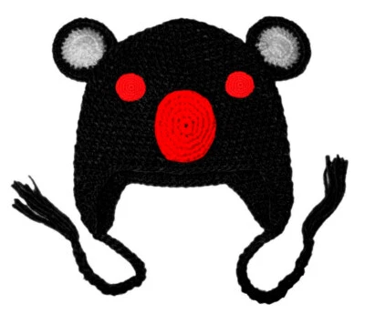 BomHCS Hecho a Mano Tejido Oreja Gorro Trenza Oreja Gorras Cálidas Sombreros Koala Foto 1 de 3