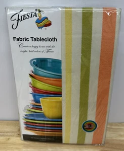 Fiesta Cotton Blend Tablecloth 52 x 70 Fiesta Plaid Stripe New - Picture 1 of 6