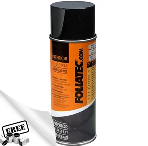 Car Interior Spray Paint Foliatec Matt Dark Grey Dashboard Door Plastic Trim+CP - Picture 1 of 7
