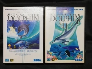 ECCO THE DOLPHIN Ecco The Tides of Time MegaDrive MD G-4123 1994 NTSC-J SEGA set - Picture 1 of 15