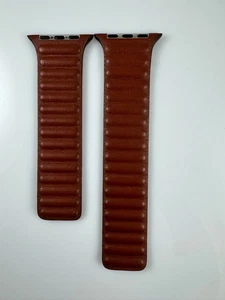 używany oryginalny pasek do zegarka Apple Watch skórzany pasek łączący 44mm 45MM 46MM 49MM Umber SM - Zdjęcie 1 z 10