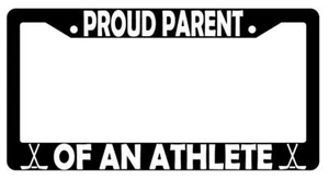 Proud Parent Of An Athlete (Hockey) Black Plastic License Plate Frame - Bild 1 von 1