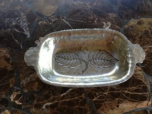 Vintage Farberware Brooklyn NY Small Serving Dish - Hammered Aluminum - - Picture 1 of 4