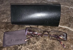 Fendi Bronze Marble Women's Eyeglasses Frames F602 210 52-16-135 - Picture 1 of 11