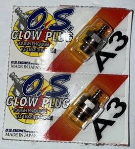 OS A3 Nitro Glow Plug - 2 Pack Nitro Rc Truck Team Associated Team Losi Kyosho - Picture 1 of 2