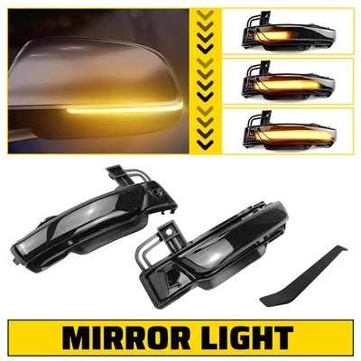 Espejo retrovisor LED amarillo ámbar dinámico para Dodge Durango WD 2011-2023 Foto 1 de 4