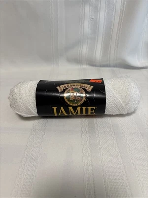 Hilo para bebé Jamie marca Lion #200 madeja blanca vintage acrílico/rayón Foto 1 de 4