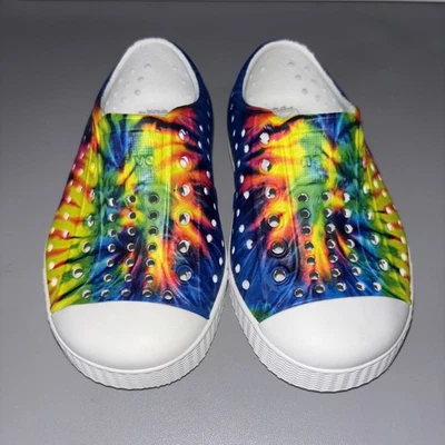 Tênis de Borracha Multicolorido Native Jefferson Kids, Tamanho C 6 Impermeável, Slip-On - Imagem 1 de 4