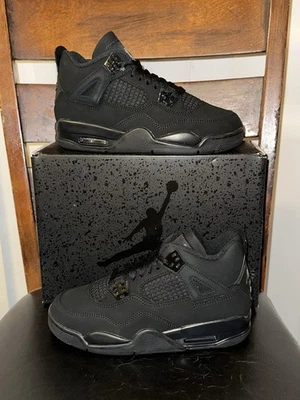 NUEVAS ZAPATILLAS NIKE AIR JORDAN 4 RETRO OG (GS) Black Cat IB4171 010 Talla 4.5Y 2025 Foto 1 de 4