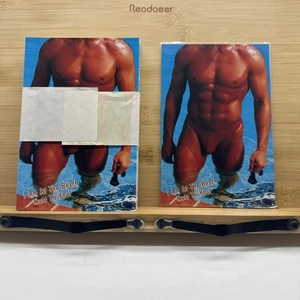 Deadstock 50 Postcard 1980's Male in Red Banana Hammock Swimsuit Gay Interest - Picture 1 of 5