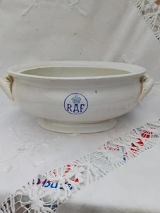 WW2 RAF Officers Mess Small Tureen Ashworth Bros Ironstone C 1940 Kings Crown - Picture 1 of 12