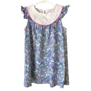 J. Khaki Authentic Girls Paisley Sleeveless 100% Cotton Dress Size 6 - Picture 1 of 6