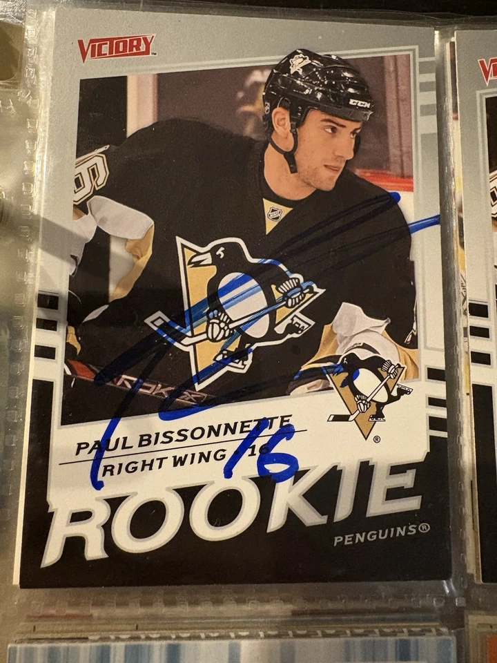 Signed 2008-09 Upper Deck Victory Rookie Paul Bissonnette #311 Rookie RC Auto - Image 1 of 1