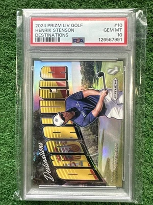 Henrik Stenson 2024 Panini Prizm LIV #10 Destinos PSA 10 Foto 1 de 4