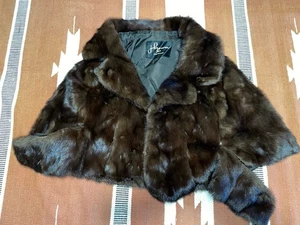 Mantón de piel/visón para mujer, envoltura para hombros, chaqueta, Montclair.  Años 50/60 de colección - Imagen 1 de 11