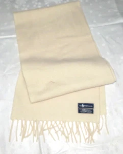 Ralph Lauren Crudo Escocia Lana de Cordero Bufanda 11.1/2 por 60 Plus Flecos NUEVO - Imagen 1 de 3