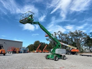 2014 Genie S-65 65' 4WD Diesel Telescopic Boom Lift Man Aerial Genset bidadoo - Picture 1 of 12