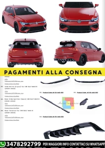 Body Komplett-Set für Volkswagen Golf Mk8 R (2020–2024) – Schwarz Glänzend - Bild 1 von 6