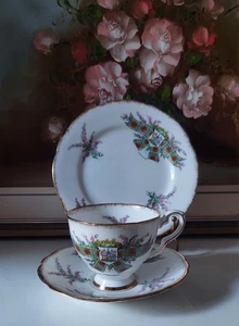 Vintage Royal Stafford Tartan Series Bone China Trio – MacLean Scottish - Picture 1 of 6