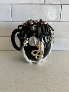 Taza de Mano Grito Misterioso Joyería Tarro Disfraz Serpiente Celestial Calavera Gótica De Colección - Imagen 1 de 6