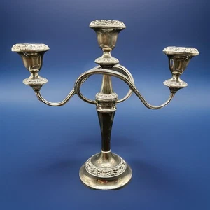 Vintage Ian Heath (Lanthe) Silver Plate English - 3 Cup Candleabra C31 England - Picture 1 of 10