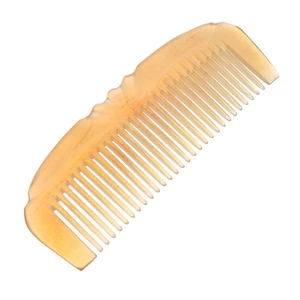 Peine para el cuidado del cabello de cuerno de oveja masajeador natural hecho a mano para el cuero cabelludo - Imagen 1 de 12