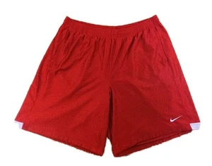 Vintage Y2K Nike Shorts Men's 3XL Lined Basketball Baggy Retro Red - Picture 1 of 4