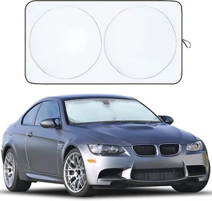Circle Car Windshield Sunshade (Sedan Car) (64x32 inches) - Foto 1 di 9