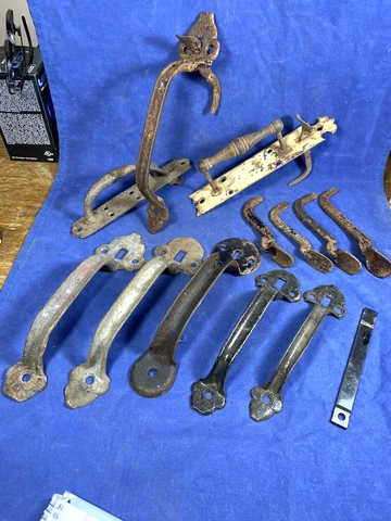 Vintage Thumb Latch Door Hardware, Handles, Thumb Lifts, Restore and/or Replace Cover