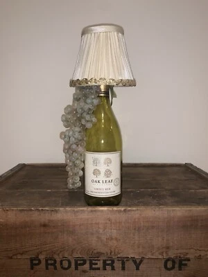 Unique & Elegant Handmade In The USA Wine Bottle Lamp (Bulbs + Plug Included) - Image 1 of 4
