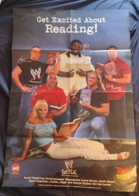 WWF Get Real Poster 2002 - KB Toys - Mark Henry - Edge - Torrie Wilson - J 5970 Foto 1 de 4