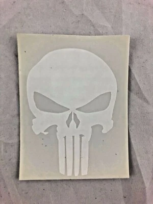 Punisher - White Skull - Vinyl Window Cling - Marvel - Image 1 of 3